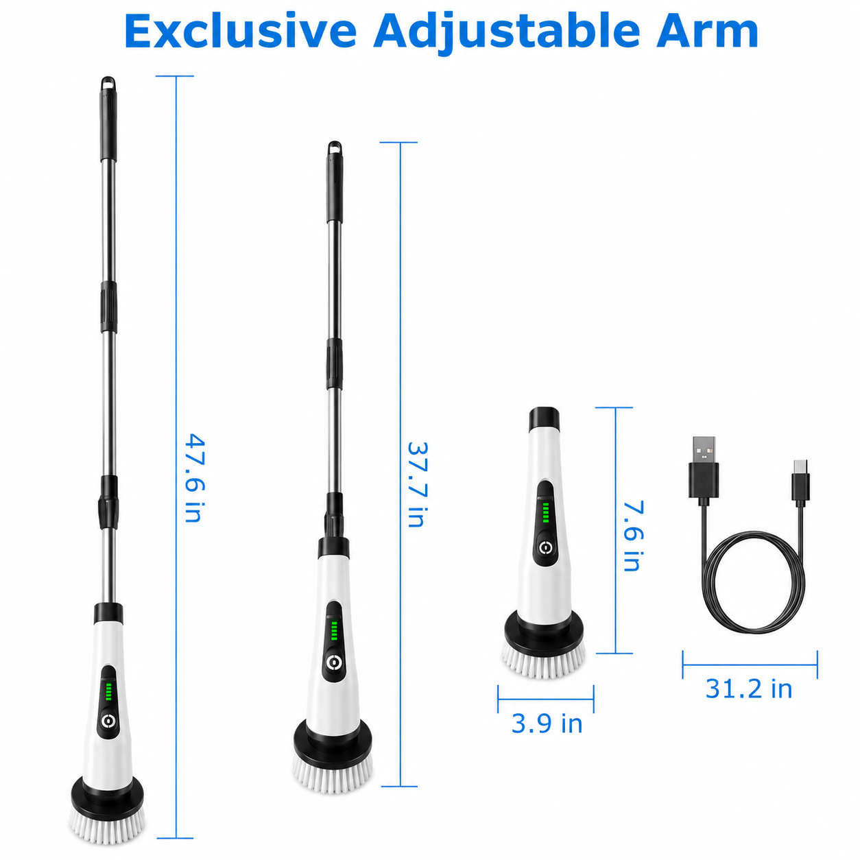 Velvé Pro 8-in-1 Electric Spin Scrubber