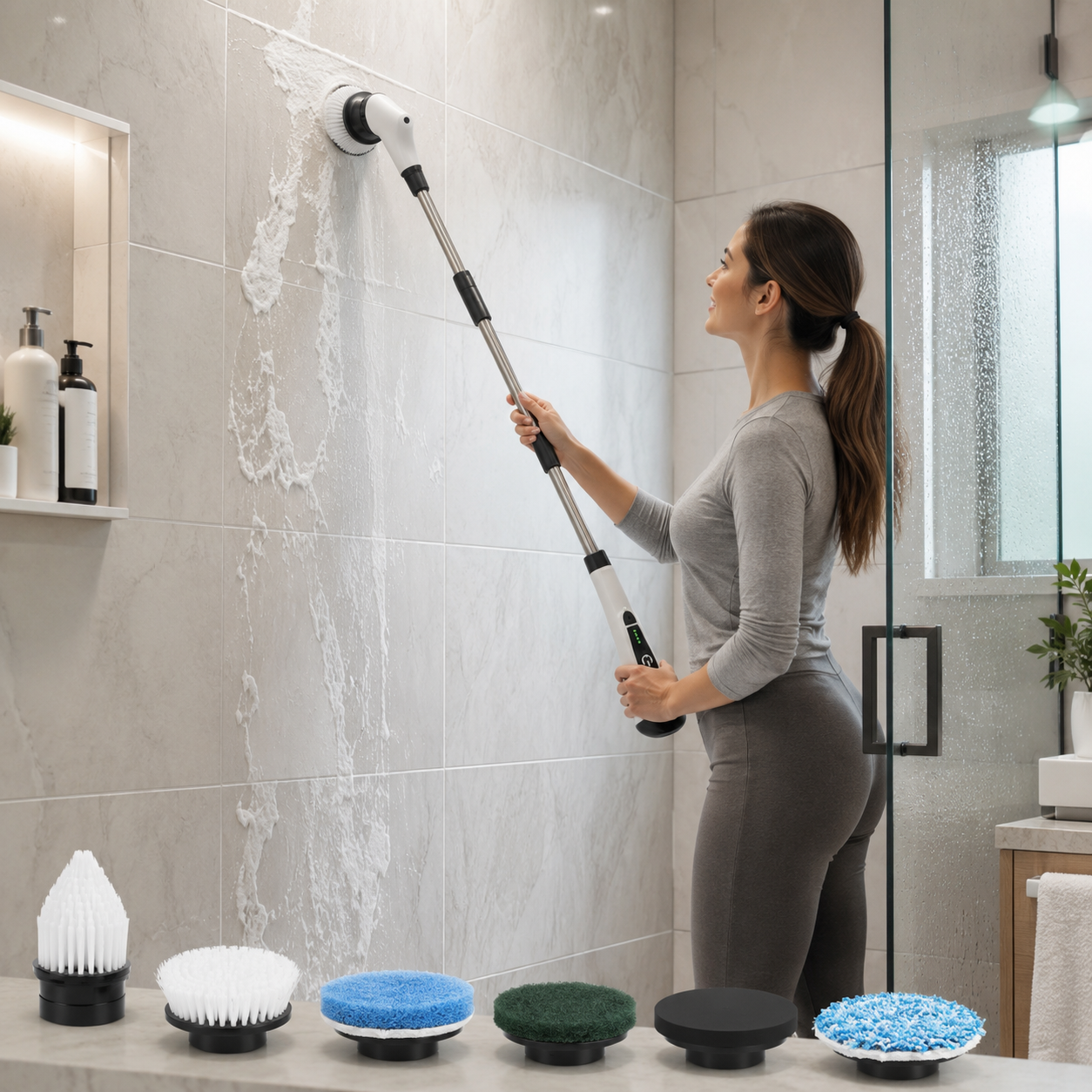 Velvé Pro 8-in-1 Electric Spin Scrubber