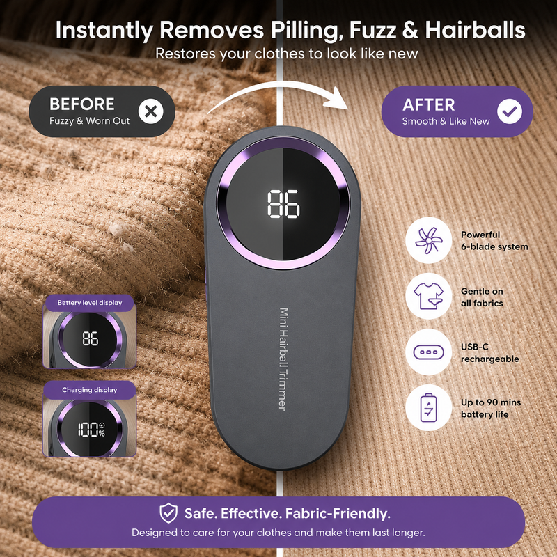Velvé Pro™ Fabric Reviver | Removes Lint & Pilling in Seconds